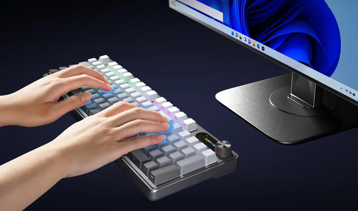 FURYCUBE IP98 Pro Mechanical-Feel Office/Gaming Wireless Keyboard