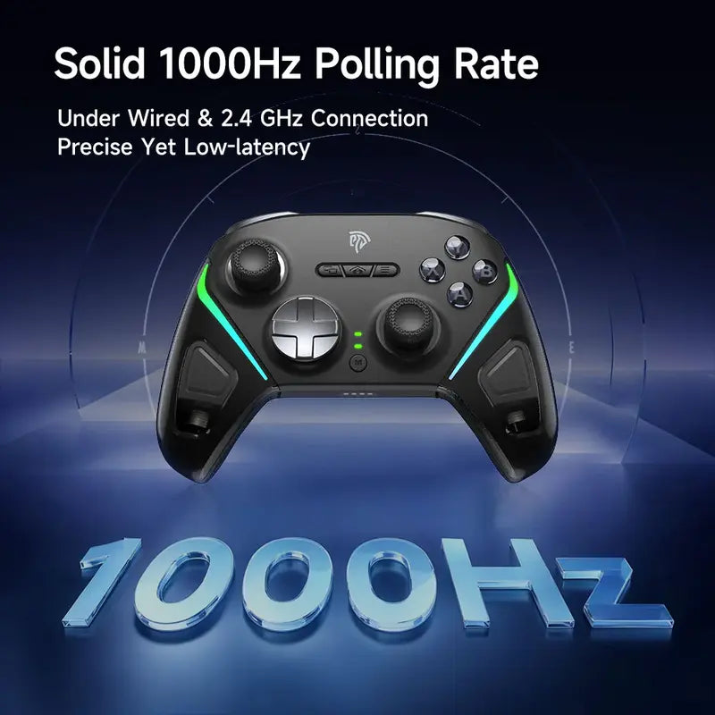 EasySMX D10 Multiplatform Gaming Controller with TMR Sticks, Trigger Lock and Charging Dock