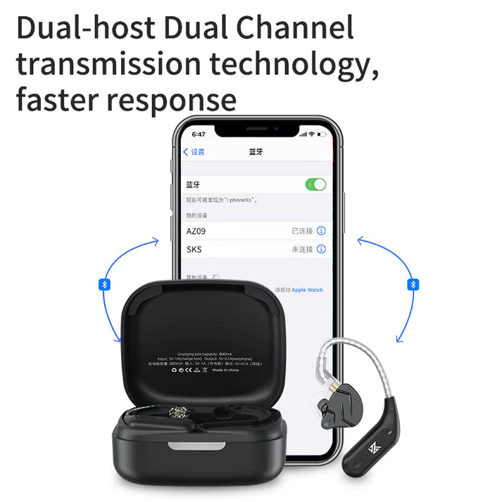 KZ AZ09 TWS HD Bluetooth Ear Hook