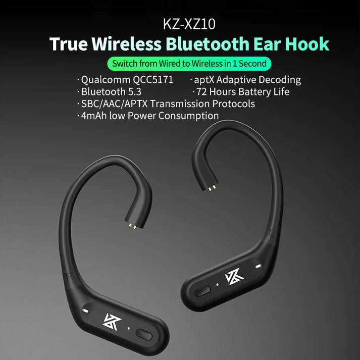 KZ XZ10 – True Wireless Bluetooth 5.3 Ear Hooks with Qualcomm