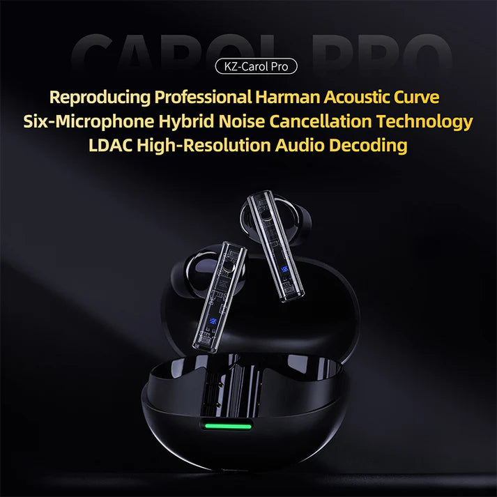 KZ Carol Pro Hi-Fi ANC Wireless Earbuds