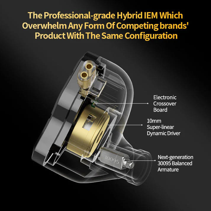 KZ ZSN PRO 2 Hybrid Earphones with Mic
