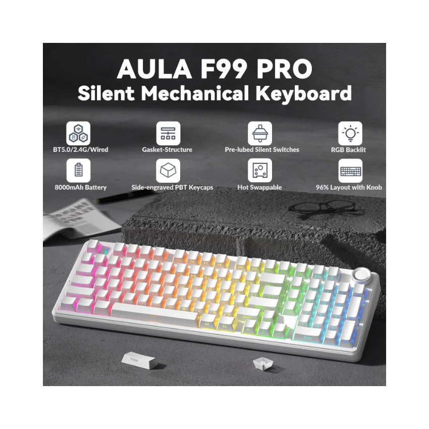 AULA F99 Pro Knob Mechanical Keyboard