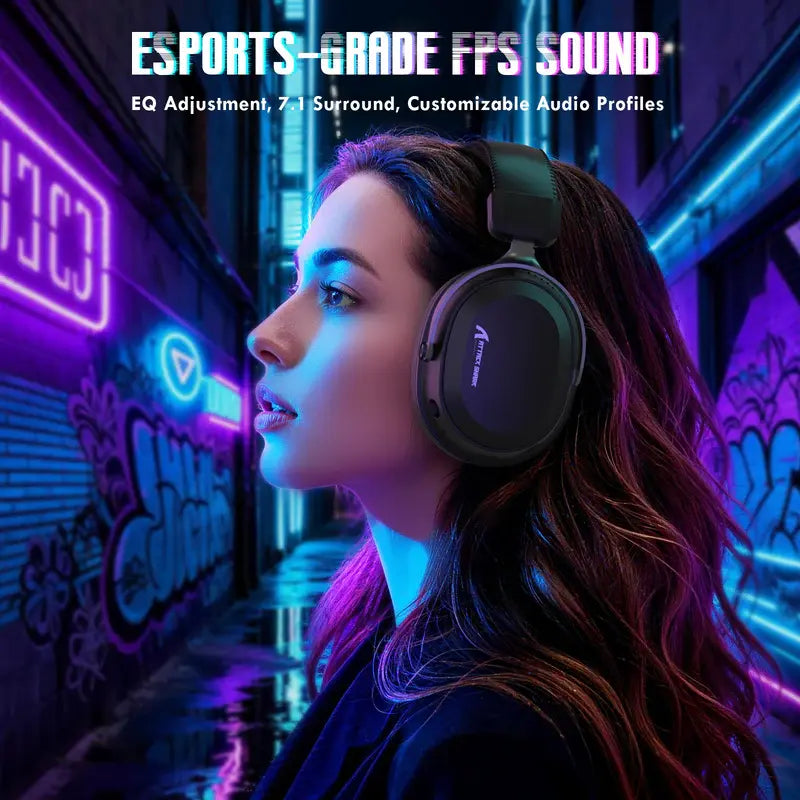 ATTACK SHARK L30PRO Tri-Mode Wireless Gaming Headset – 7.1 Surround Sound