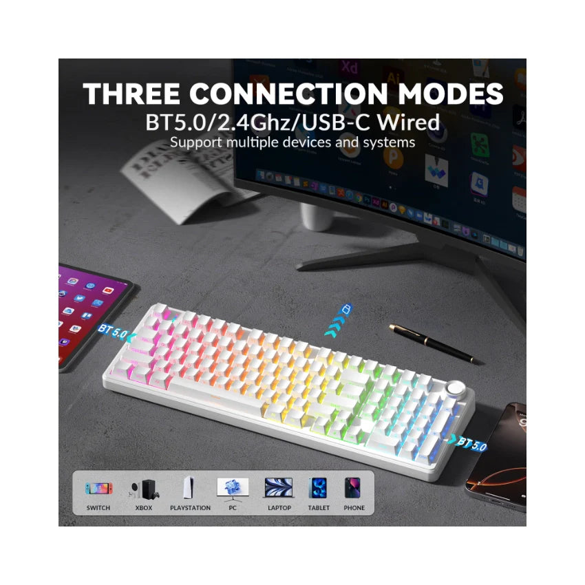 AULA F99 Pro Knob Mechanical Keyboard