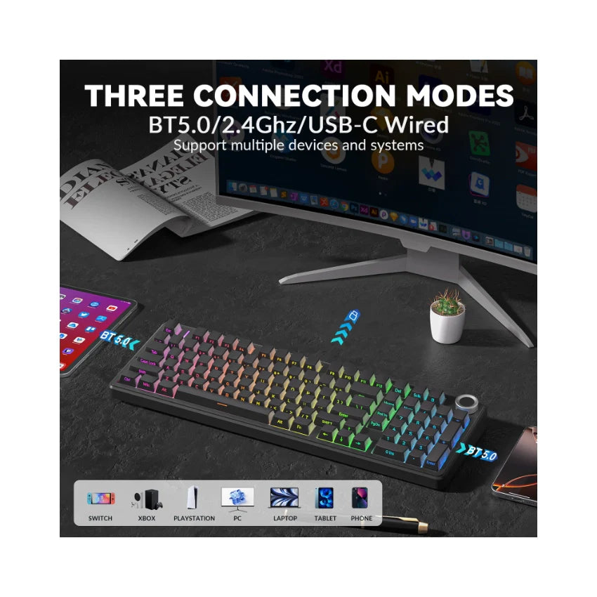 AULA F99 Pro Knob Mechanical Keyboard