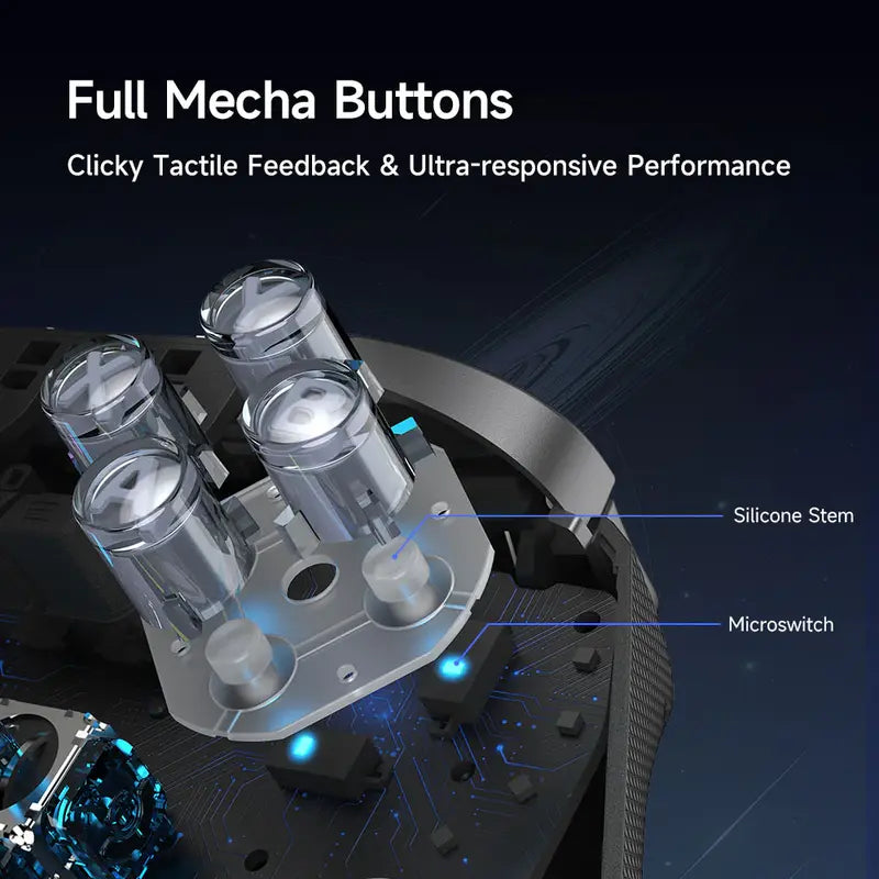 EasySMX D10 Multiplatform Gaming Controller with TMR Sticks, Trigger Lock and Charging Dock