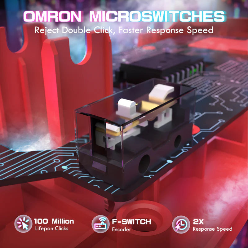 ATTACK SHARK X1 Tri-Mode Wireless Gaming Mouse (With RGB Touchpad Dock)
