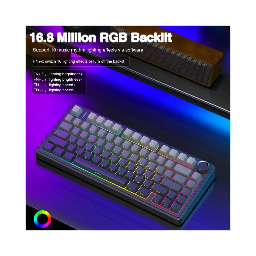 AULA F75 Pro Knob Side-Printed Mechanical Keyboard