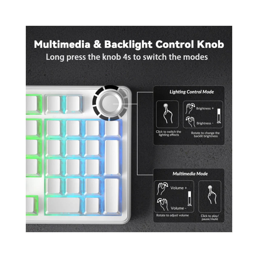 AULA F99 Pro Knob Mechanical Keyboard