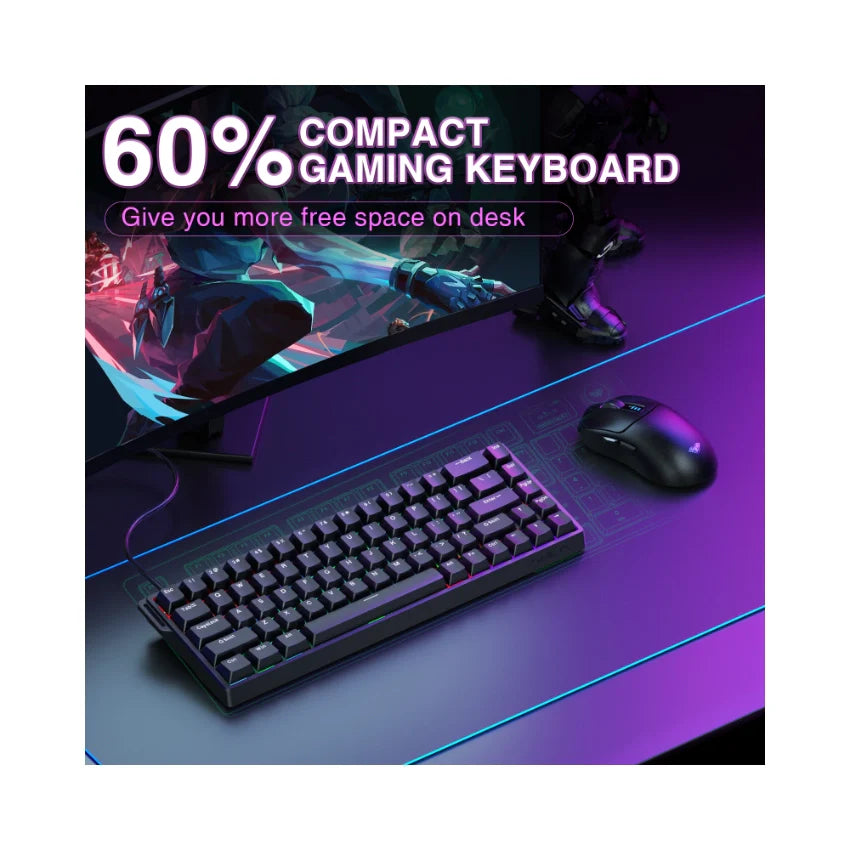 AULA WIN68 HE Wired Magnetic Gaming Keyboard – Black