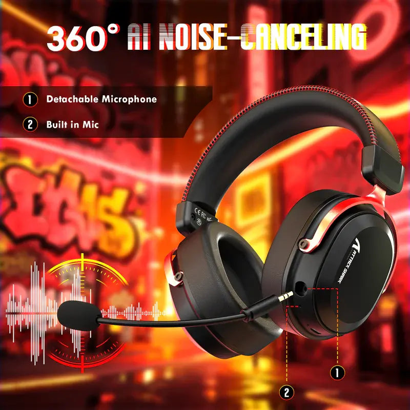 ATTACK SHARK L30PRO Tri-Mode Wireless Gaming Headset – 7.1 Surround Sound