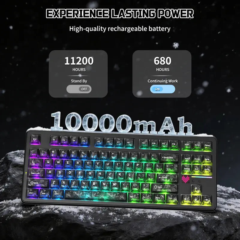 ATTACK SHARK X87 ULTRA Wireless Mechanical Keyboard with 8K Wireless Receiver