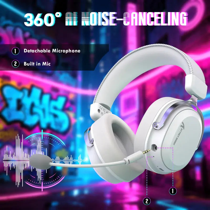 ATTACK SHARK L30PRO Tri-Mode Wireless Gaming Headset – 7.1 Surround Sound