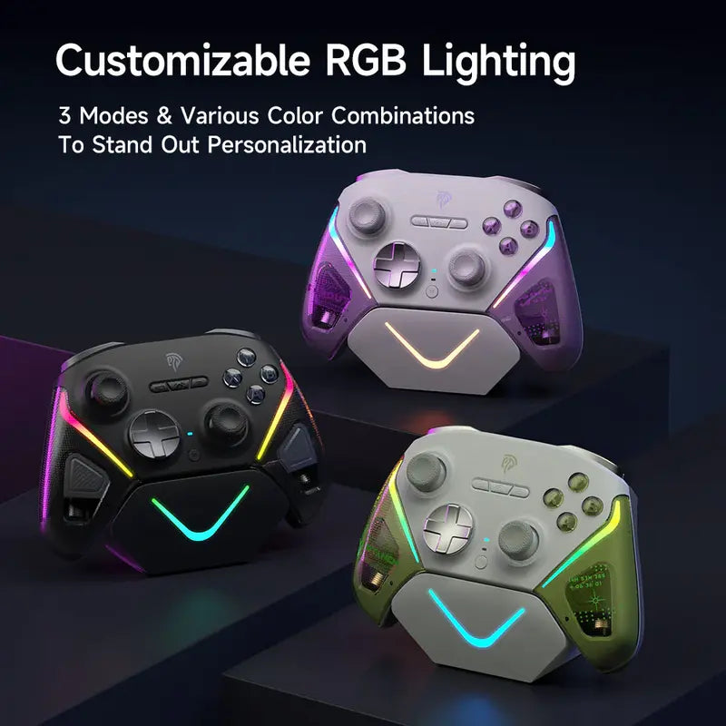 EasySMX D10 Multiplatform Gaming Controller with TMR Sticks, Trigger Lock and Charging Dock