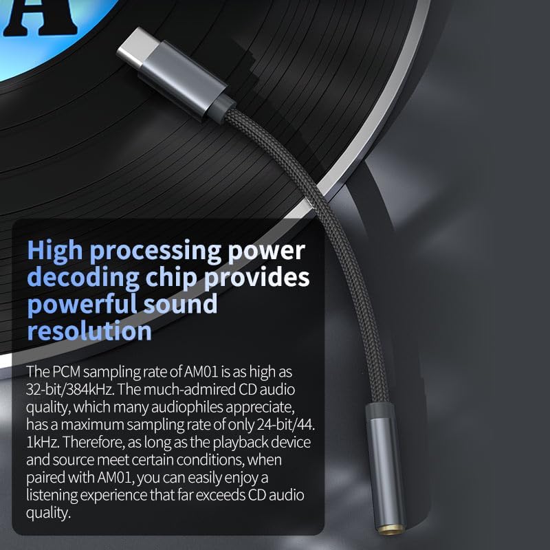 KZ AM01 Portable Type-C DAC & Amplifier – Hi-Fi Audio Adapter