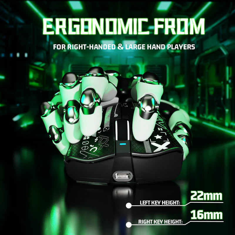 ATTACK SHARK V3 Ultra-Light Tri-Mode Gaming Mouse – 25,000 DPI