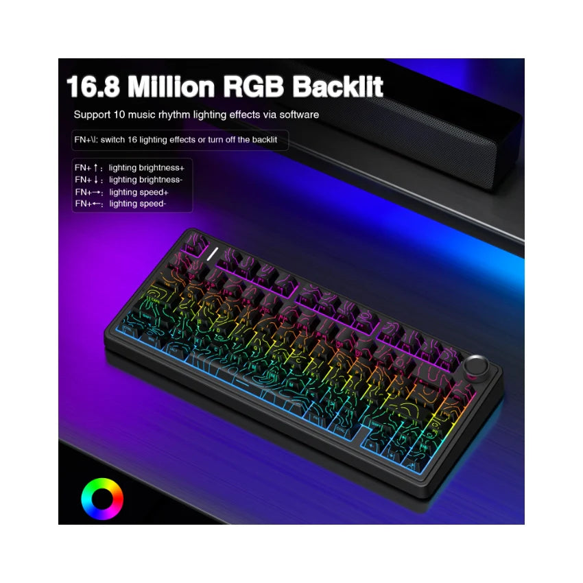 AULA F75 Pro Knob Side-Printed Mechanical Keyboard