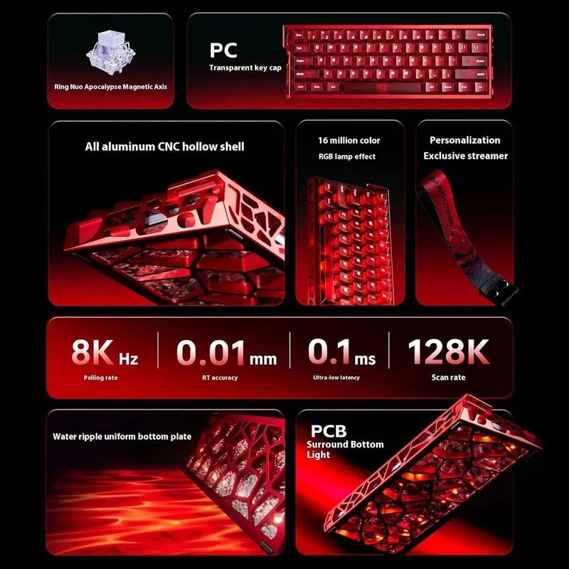 MADLIONS MAD LIGHT 60HE Magnetic Gaming Keyboard – Black