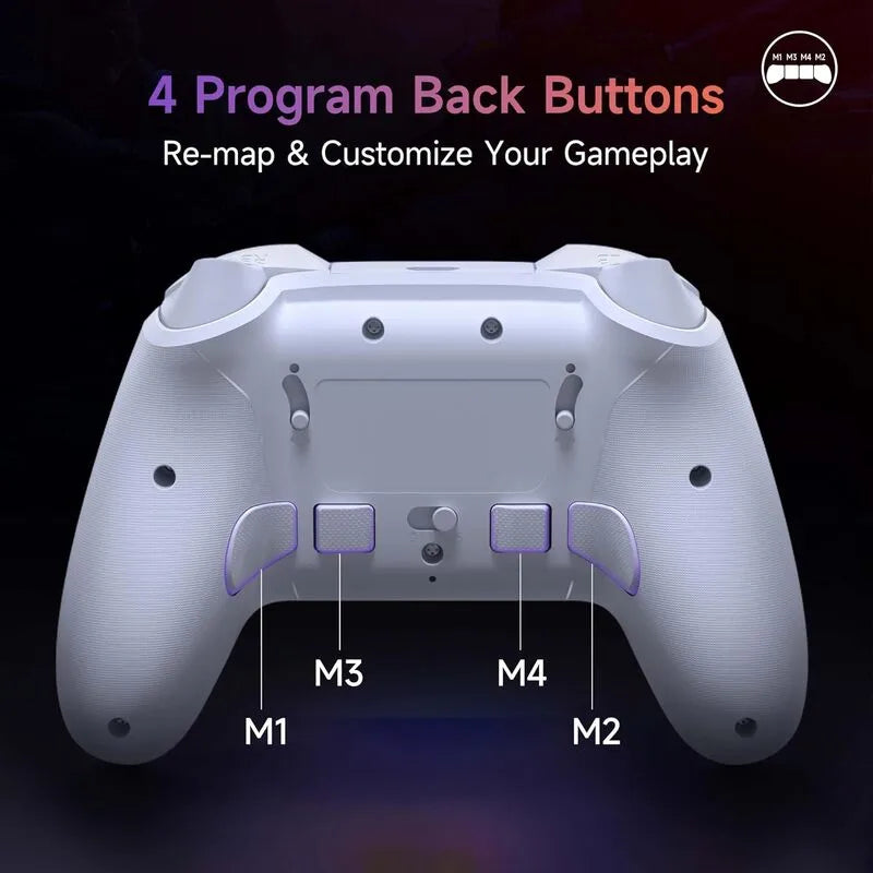 EasySMX X20 Multiplatform Gaming Controller with Trigger Lock and Hall Effect Sensors (White)