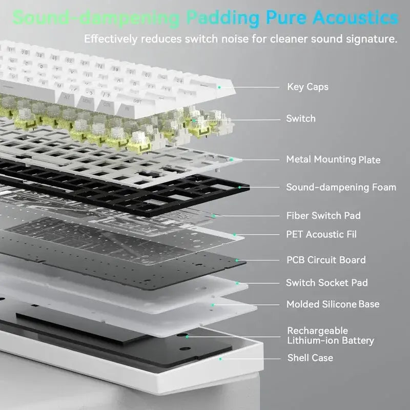 AULA MINI60 HE PRO Wireless Gaming Keyboard Side-Engraved