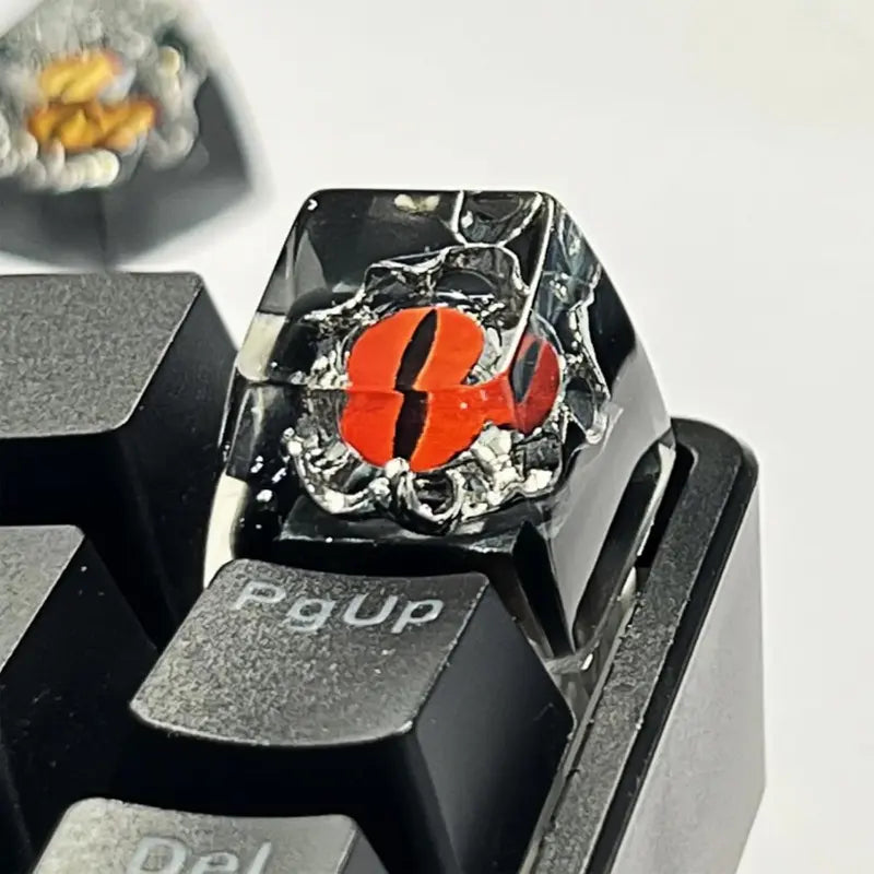 FGT-25K FGT Eye Shape Handmade Resin Artisan Keycap (Black & Red)