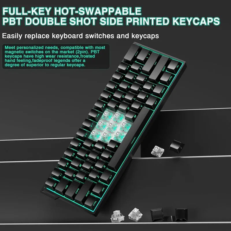 AULA MINI60 HE PRO Wireless Gaming Keyboard Side-Engraved