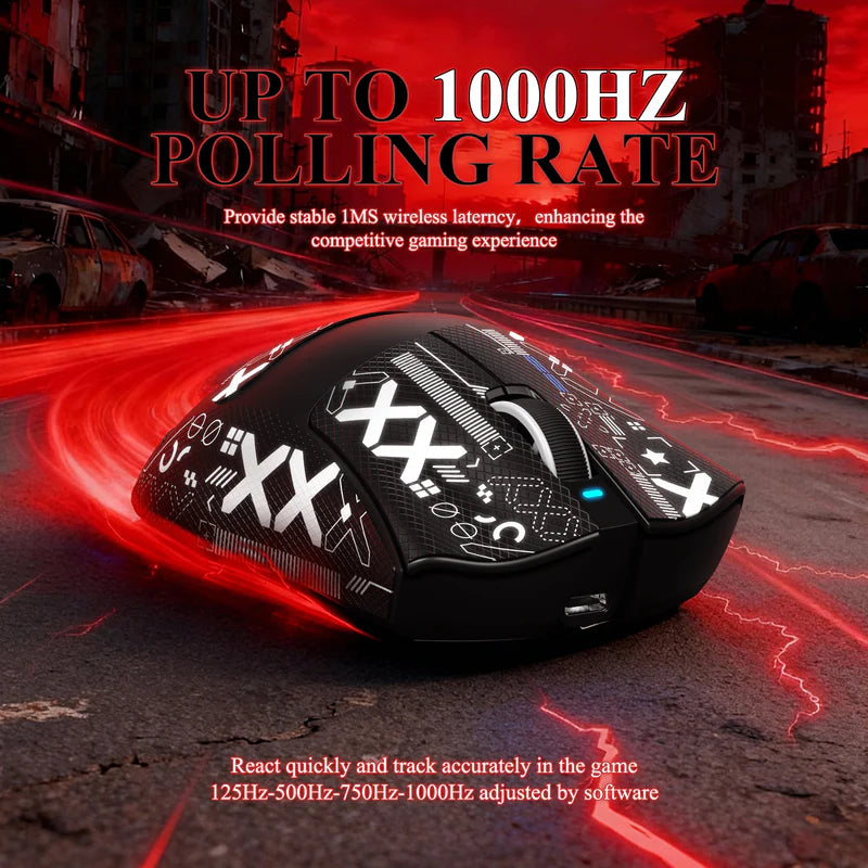 ATTACK SHARK V3PRO Ultra-Light Tri-Mode Gaming Mouse with Charging Dock – 25,000 DPI