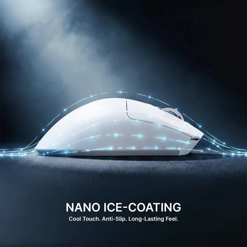 ATTACK SHARK V8 Ultra-Light Ergonomic Wireless Gaming Mouse – 42,000 DPI