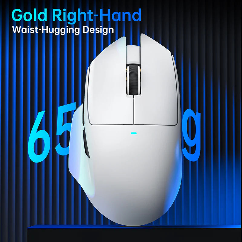 ATTACK SHARK V6 Ultra-Light Tri-Mode Gaming Mouse with RGB Charging Dock – 25,000 DPI