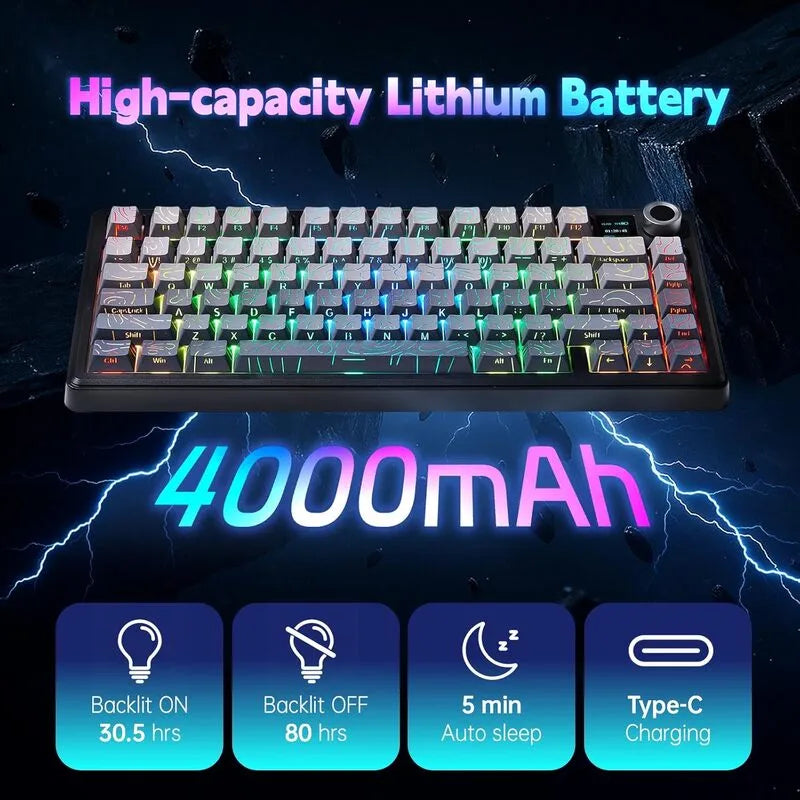 AULA F75 MAX 75% RGB Mechanical Wireless Gaming Keyboard