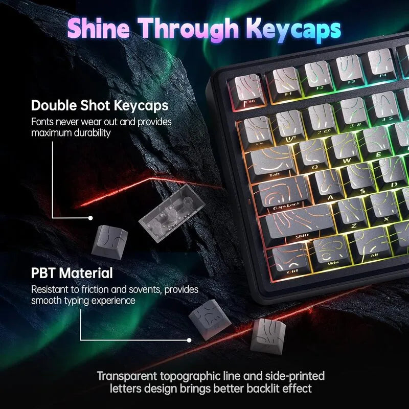 AULA F75 MAX 75% RGB Mechanical Wireless Gaming Keyboard