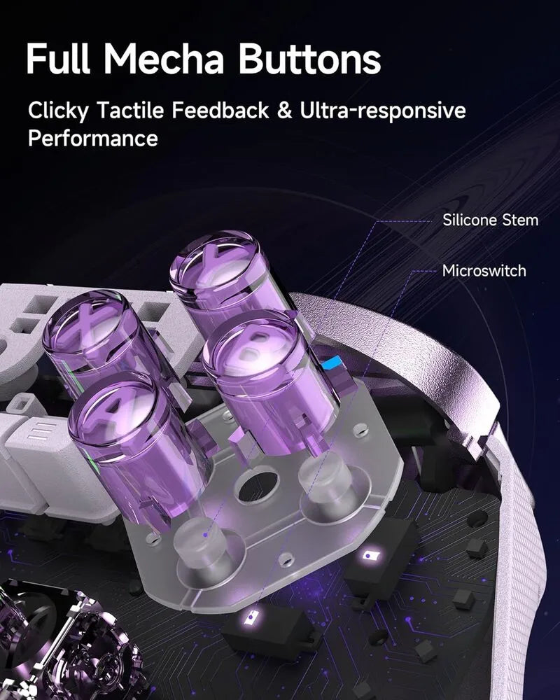EasySMX D10 Multiplatform Gaming Controller with TMR Sticks, Trigger Lock and Charging Dock