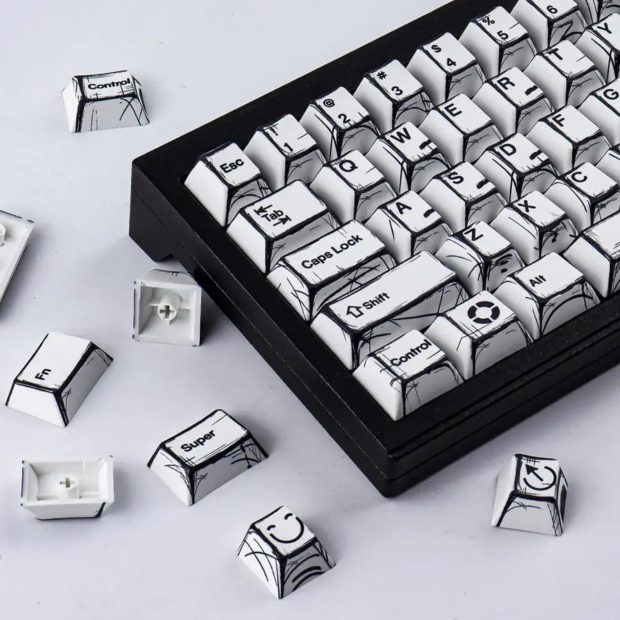 FGT-001K Japanese Manga Keycaps Set – 136 Keys