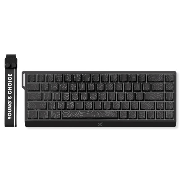 MCHOSE Ace 68 Hall Effect TTC Dragon Lord Magnetic Switch Gaming Keyboard – Black Topographic