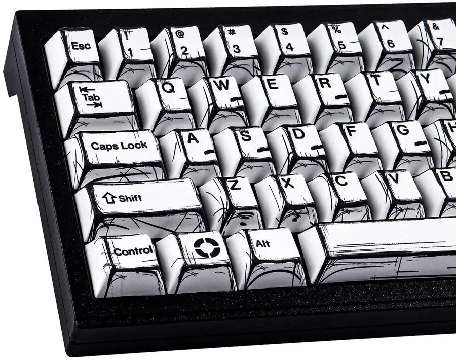 FGT-001K Japanese Manga Keycaps Set – 136 Keys