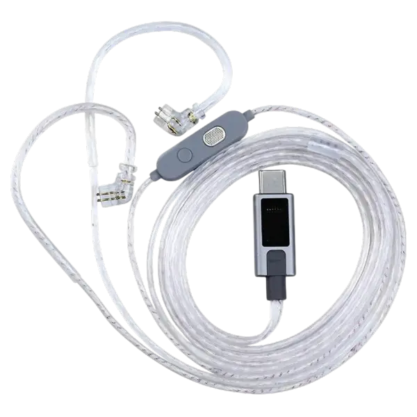 KZ M2 Dual-Mic Silver-Plated OFC Earphone Cable