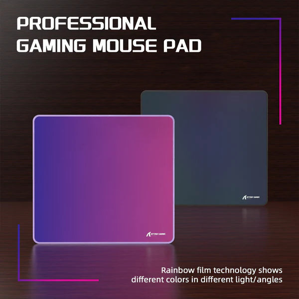 ATTACK SHARK CM03 Purple-Blue Gradient eSport Gaming Mouse Pad (Rainbow Coated)