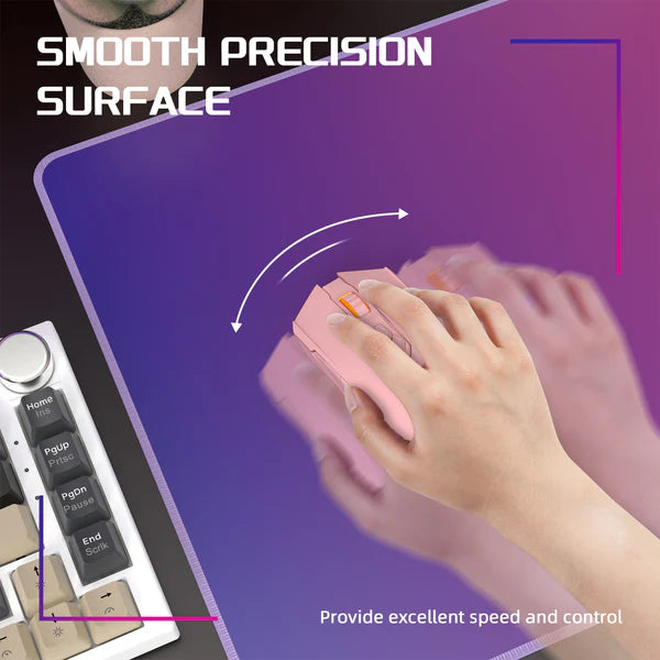 ATTACK SHARK CM03 Purple-Blue Gradient eSport Gaming Mouse Pad (Rainbow Coated)