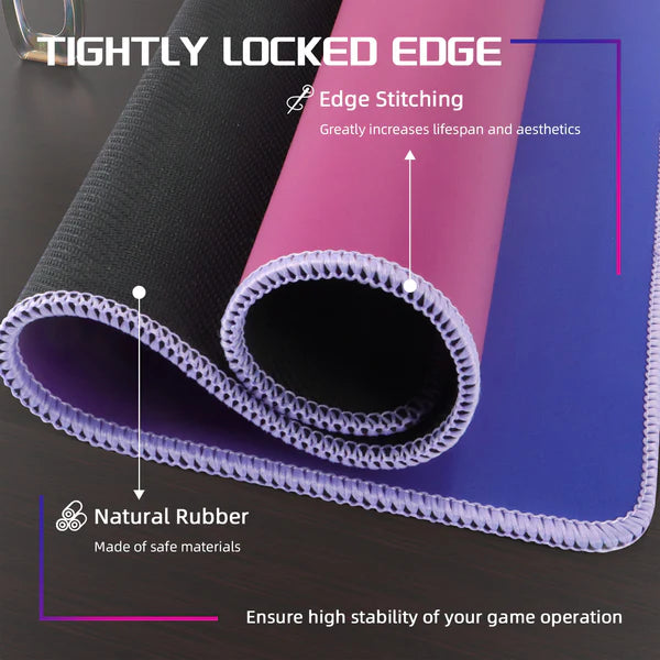 ATTACK SHARK CM03 Purple-Blue Gradient eSport Gaming Mouse Pad (Rainbow Coated)