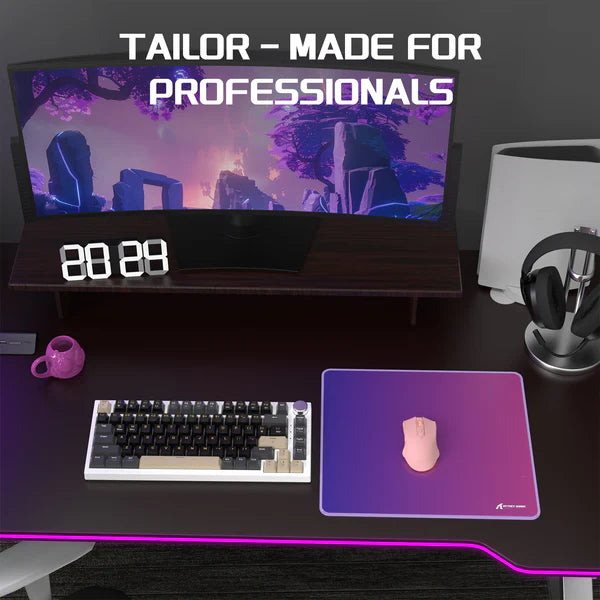 ATTACK SHARK CM03 Purple-Blue Gradient eSport Gaming Mouse Pad (Rainbow Coated)