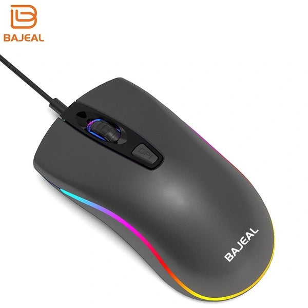 BAJEAL D1 Wired RGB Gaming Mouse Compact • Ambidextrous • RGB LED Backlit