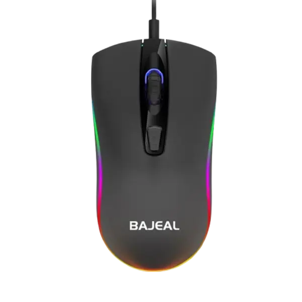 BAJEAL D1 Wired RGB Gaming Mouse Compact • Ambidextrous • RGB LED Backlit