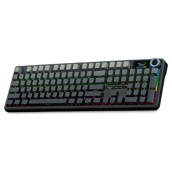 AULA F108 Pro Full Size Vision Knob Keyboard (Gradient Black Side Printed)