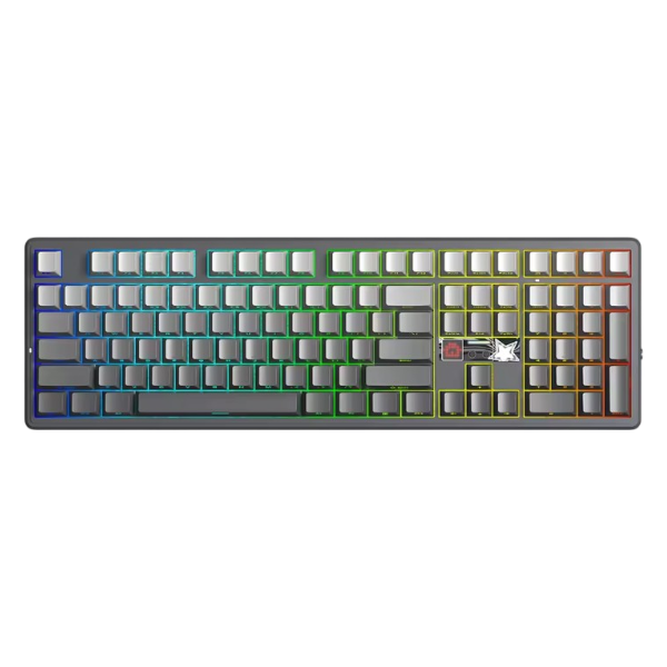 AULA F108 PRO V2 Mechanical Keyboard Tri-Mode Custom 100% Layout RGB Backlight (Gradient Gray-X3)