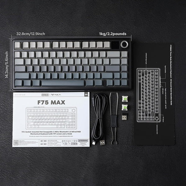 AULA F75 MAX 75% RGB Mechanical Wireless Gaming Keyboard