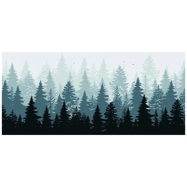 FGT Aqua Waterproof Natural Rubber Mousepad – Fog Misty Forest