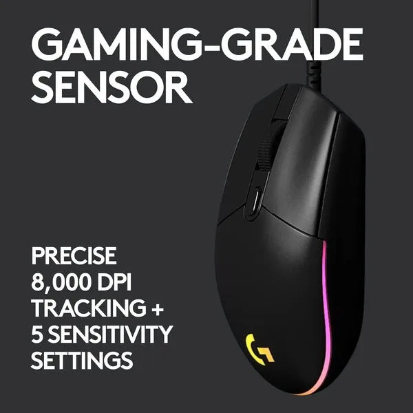 Logitech G102 Light Sync Gaming Mouse Black