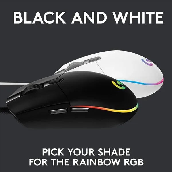 Logitech G102 Light Sync Gaming Mouse Black