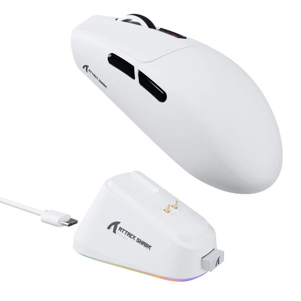 ATTACK SHARK G3PRO Tri-Mode Wireless Gaming Mouse – Ultra-Light, RGB, 25K DPI, Charging Dock